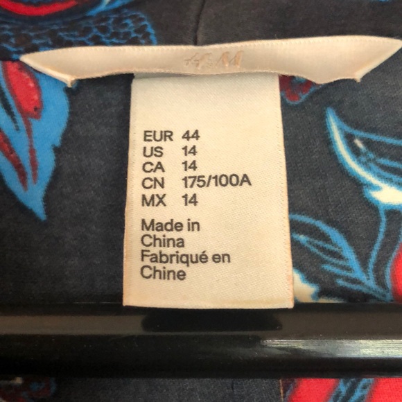 H&M Floral Dress Size 14 - Picture 3 of 5